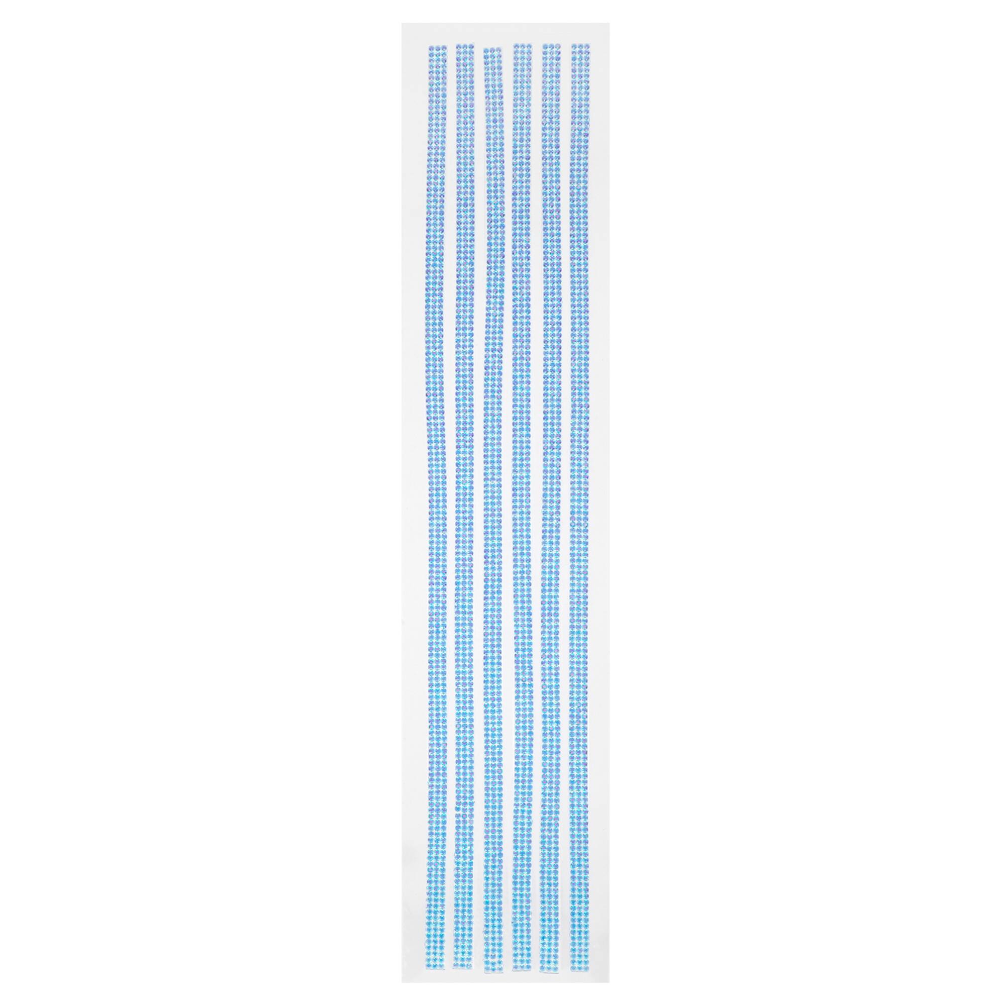 12 Packs: 6 ct. (72 total) Dark Blue Iridescent Micro Gem Strips by Recollections™